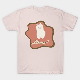 Llama? - Curious Questions Design T-Shirt